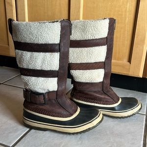 Sorel waterproof tall snow boots